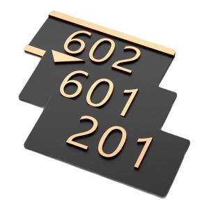 ruikelaixiang | No-Drill Installation Acrylic Number Door Sign