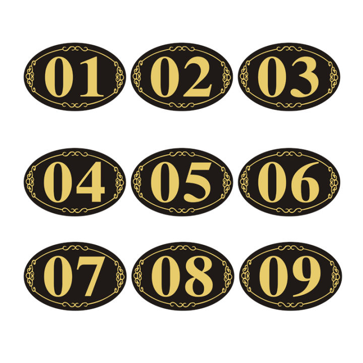 Acrylic Digital Sticker Restaurant Number Plate Home Table Number