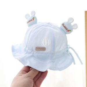 Baby Sun Hat Summer Spring Autumn Infant UV Protection Fishing Cap Toddler Kids New Style Girls Cotton Fresh Style Casual round Top Short Brim
