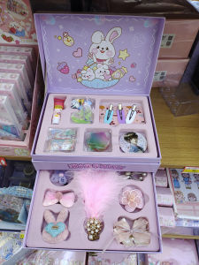 Trendy Little Rabbit DIY Guka Toy Set Handmade Learning Stamp Firearm Dollhouse Game for Girls Jewelry Accessories Kit