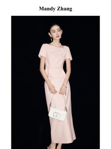 Xiang Style Design Sense Women Set Dress High-End Embroidery Waist-tight