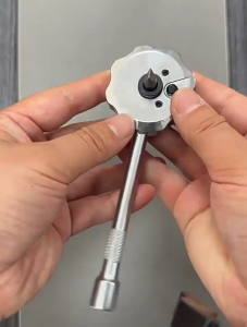 Tuốc nơ vít ổ cắm mini Cờ lê Ratchet đa năng 3 trong 1Dụng cụ cầm tay 1/4 inch Móc Mini - 854