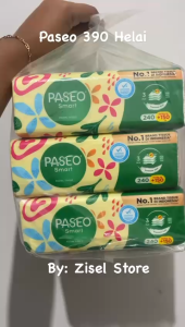 Paseo Smart 390s Tisu Wajah 3-Ply Bebas Sulfat Kotak 240 Lembar + Bonus 150