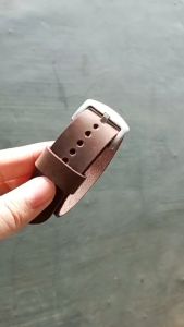 Tali Jam Kulit Asli Sapi Crazy Horse Panjang Warna Coklat Garansi 1 Tahun