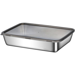 Outdoor BBQ Camping Picnic Stainless Steel Preservation Box Refrigerator Storage Container Single Compartment Universal Use