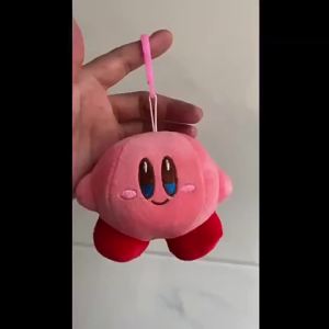 Bandai | Kirby Plush Doll Bag Charm Keychain Cute Cartoon Stuffed Toy Backpack Pendant Kawaii Gift Collectible