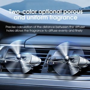 Car Air Freshener Mini Helicopter Rotating Aromatherapy Purifie Odors Car Perfume Essential Oil Diffuser Car Vent Aromatherapy