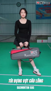 Túi đựng vợt cầu lông ZDK CL2 vải Oxford có quai xách ngăn đựng rộng rãi dùng đi tập luyện thi đấu