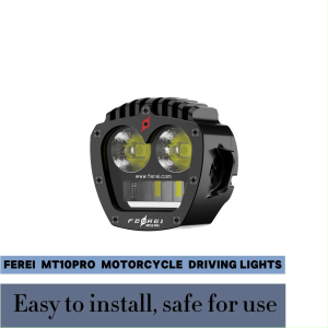Ferei MT10 LED Moto  Driving Light Ultra-Strong Bright 12000lumens Spotlight IPX8 Waterproof  Wireless LED Spotlight Outdoor Motorcycle Bicycle Headlight Kit with Daytime Running Lights Best Auxiliary Lights for BMW R1250GS  /HONDA/KTM/INDIAN