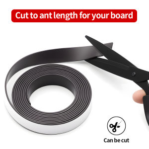 1M Self Adhesive Flexible Rubber Magnetic Strip Cuttable Strong Magnet Tape for Refrigerator Wall Photo Poster DIY Craft Tool