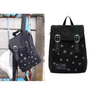 Túi Đeo Vai Đôi Phong Cách Hàn Quốc Mùa Xuân Cổ Điển Y2K Chấm Bi Sọc Ngôi Sao Denim Dành Cho Học Sinh Túi Sách