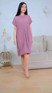 Daster Crinkle Busui Friendly - Homedress Cringkle Airflow Resleting Dress Menyusui Nyaman