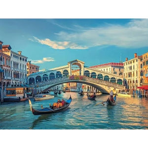 Jigsaw Puzzle for Adults 500/1000/1200/2000PCS Bridge Water City Artwork Mindful Game Stress Relief Decor Gift