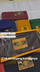 Dewasa Pria Laki Remaja Jumbo//Sarung WADIMOR Hitam Putih Polos Tumpal Garis Salur//Kain Tenun Sholat Shalat Pesantren Santri Muslim//HARGA PROMO//COD BAYAR DI TEMPAT