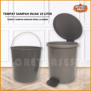 TEMPAT SAMPAH INJAK 10 LITER - Tempat Sampah 10L Dengan Pedal & Ember