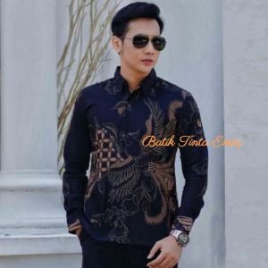 Kemeja Batik Pria Lengan Panjang CENDRAWASIH Katun Prima Premium Lapis Furing