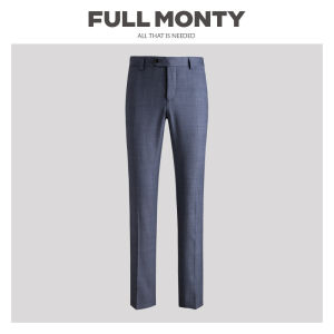 100% Wool Business Dress Trousers Slim Fit