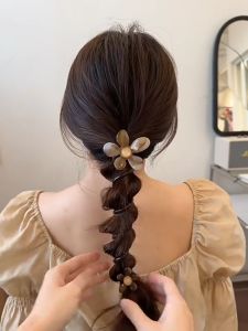 Fashion High Elastic Star Spiral Hair Rope Head Rope Ponytail Hair Ring Rubber Band Headdress