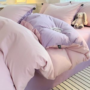 Pure Cotton Washed Single Duvet Cover 150x200x230 Summer Season Modern Simple Style Bedding Cover Skin-friendly Qualifying Product