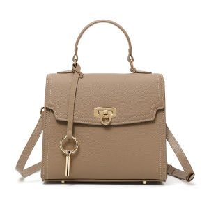 Aidrani genuine leather womens bag shoulder bag womens 2025 autumn and winter new popular versatile hand-held diagonal cross small square bag