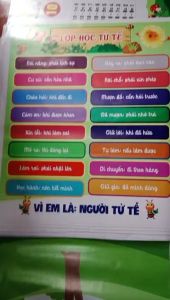 Lớp học tử tế. Kích thước A0 chất liệu bạt lụa in đẹp.