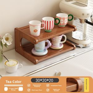 CHUJUN | Chinese Antique Style Tea Cup Display Shelf