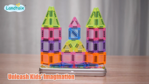 NIKO 42pcs Mini Magnetic Tiles Magnetic Building Blocks Magnetic Toys Early Educational Learning Toys For Kids Boys Girls Birthday Gifts