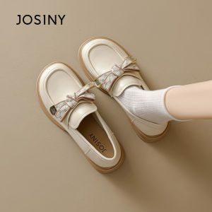 Josiny | New Autumn Spring British Style Black Womens Loafers