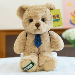 Bear Doll Teddy Bear Bowtie Plush Toy Birthday Gift Valentines Day Doll Childrens Birthday Gift Soft Stuffed Toys for All Ages