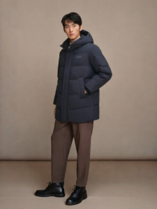 bosideng | Hooded Down Jacket Mens Mid-Length Warm 90% Fill