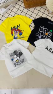 Áo thun bé trai ngắn tay thun cotton 100% co giản 4 chiều hình robot cho bé từ 11-38kg