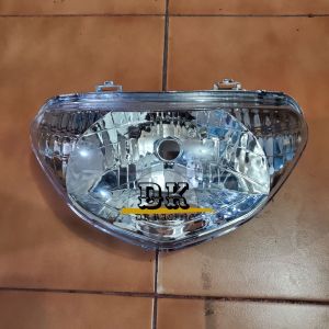 REFLEKTOR HEADLAMP LAMPU DEPAN MIO SPORTY 2004 2005 2006 2007 SMOKE BIRU BENING
