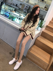 Ningxiaoyiguang Leg Handy Gadget Female Fall and Winter Nude Feel Supernatural Thin Double Layer JK Silk Incarnadine Stockings Fleece-lined Pantyhose