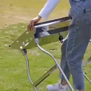 เตาปิ้งย่าง ขายดี เตาย่างบาร์บีคิวสแตนเลสแบบพกพาสำหรับกลางแจ้ง ชั้นวางบาร์บีคิวพับได้สำหรับตั้งแคมป์และลานบ้าน