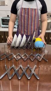 อุปกรณ์ที่วางฝาหม้อแบบแห้ง ที่วางฝาหม้อ โครงสร้างที่ทนทาน กันสนิม และไม่ซีดจาง สวมใส่ป้องกันการลื่นไถล