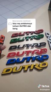 EMBLEM MOBIL DUTRO EKSTERIOR MOBIL VARIASI TIMBUL 3D BAHAN FIBERGLASS