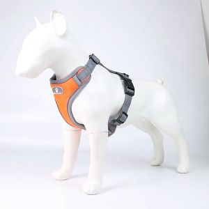 Dog Harness Vest Adjustable Reflective Breathable Mesh Harness Pet Accessories For Medium Large Dog Chest Harness Husky 宠物背带