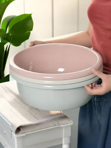 Large Size Plastic Vegetable Washing Basin Thickened Kitchen Sink Baby Basin Laundry Basin Drainage Basket Water Saving