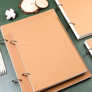 8K/A4 Sketchbook Paint art Linen hardcover Professional Detachable Thick Paper Loose Leaf Watercolor Book School Supplie