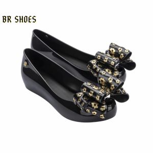 Melissa Official Store Women Shoes Golden Polo Dot Bow Detail Fishmouth Shoes Flat Shoes Ballet Shoes Women Casual Shoes  Beach Shoes Jelly Shoes Melissa Ultragirl Sweet XXII Ladies Flats