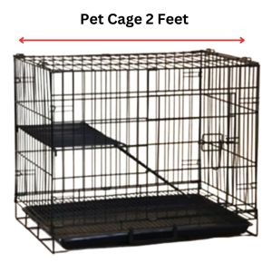 QG Pets Pet Cage 2 Feet for cat and dogCollapsible Foldable Cage for puppies kittens rabbits