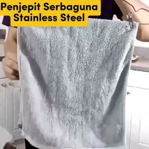 Jepit Jemuran Stainless Steel [5 PCS ] Klip Jepitan Jemur Baju | Penjepit Foto | Penjepit Gantungan Besi Anti Karat