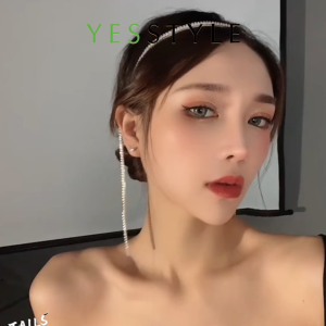 Yesstyle Bando Rambut Permata Gaya 2 Row Bandana Aksesoris Pesta