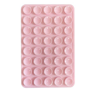 Double Side Silicone Suction Cup Phone Holder Strong Grip Square Anti-Slip Holder Silicone Double-Sided With 40 Suction Cups