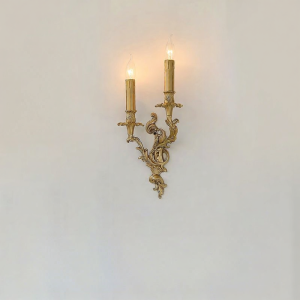 MIYUN | French Vintage Brass Candle Wall Sconce