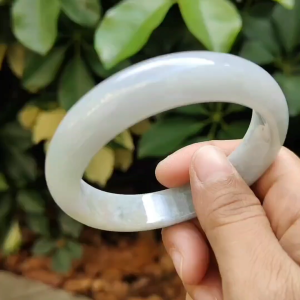 New Arrival Good Quality Natural Type A Jadeite Jade Peace Bangle Size 57mm certificate weighs 58.78 grams Width: 13.2 mm Thickness: 8.1 mm (bangle21)