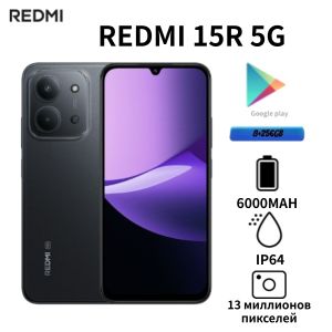 Redmi | 2026 Global Edition Redmi 15R smartphone featuring a 6.9-inch 120Hz high-refresh-rate LCD display and a 6000mAh battery