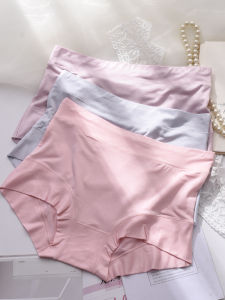 Bamboo Fiber Mid-Waist Underwear for Women Pure Color New Arrival Batch Plaid Hair Plus Size Chubby Girl Bamboo Charcoal Fiber Boxer Shorts Shorts