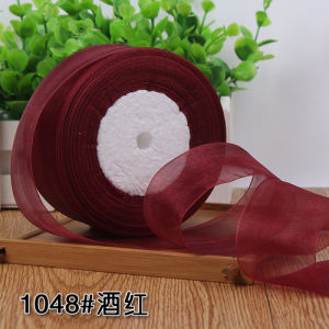 4cm Organza Ribbon Hair Clip Bow Tie Gift Cake Handmade Rose Decoration Ribbon Clothing Hat Sewing Material DIY Craft 45meter