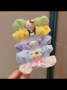 Hair Tie 🎀 Loppy小海狸发圈 Getah Rambut Kartun Loppy Comel Gaya Korea Hair Rope Hair Ring Hair Accessories Woman Kids Cute Cartoon